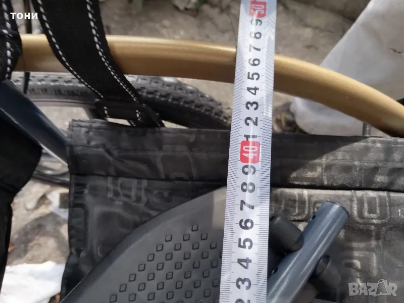 инвалидна количка асистент с малки колела, снимка 1