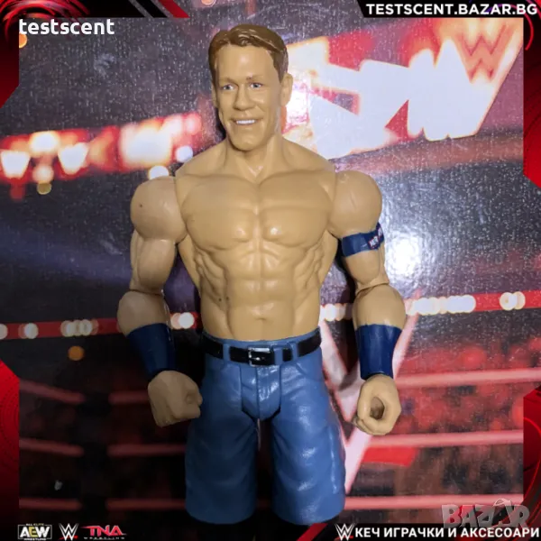 Екшън фигура WWE John Cena Джон Сина Mattel Basic Blue Jorts figure играчка, снимка 1