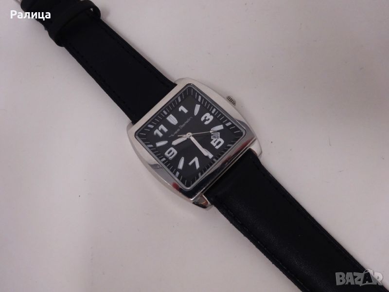 Френски кварцов часовник Yves Bertelin със стоманена каса, снимка 1