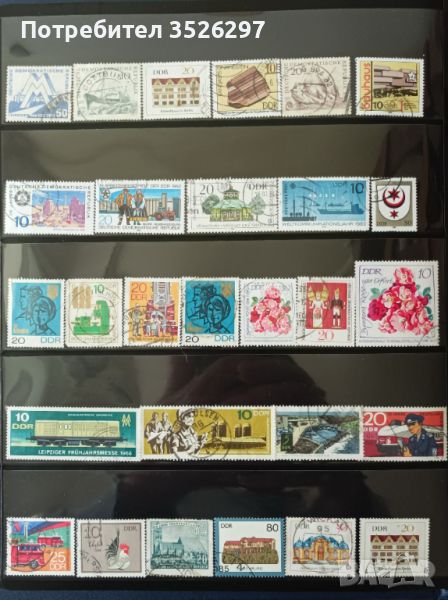 Колекция от 100 пощенски марки от бившата ГДР, снимка 1