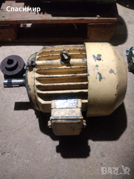 Ел двигател 5,5kw на 1450об български , снимка 1