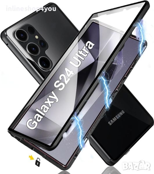 Двоен Магнитен Кейс за Samsung Galaxy S24 Ultra, снимка 1