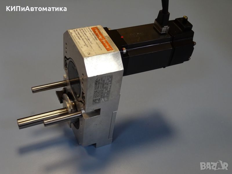 мотор редуктор MITSUBISHI HC-MFS43-S13 AC servo motor SPN 05640.0011 worm gear box, снимка 1