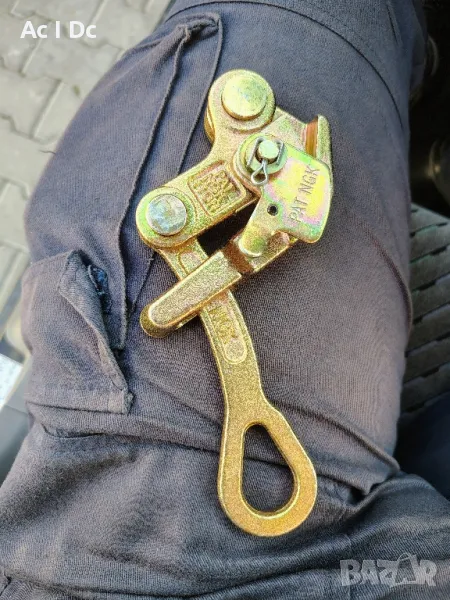 Патент лапа за изтегляне на кабели стоманени въжета, снимка 1