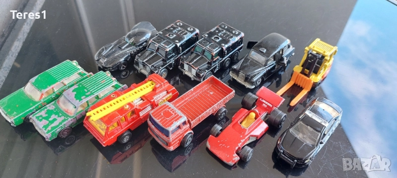 Мачбокс метални колички 10бр + 1 Хотуилс подарък, снимка 1