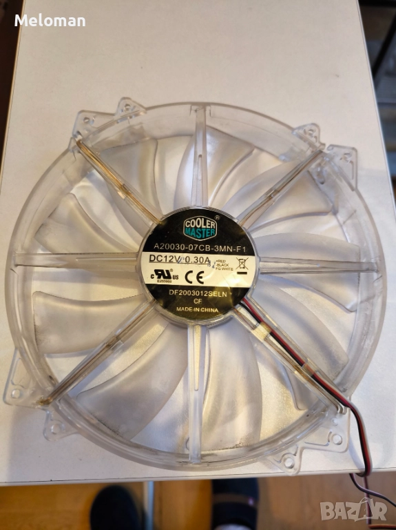 Продавам 5 използвани вентилатора Cooler master, снимка 1