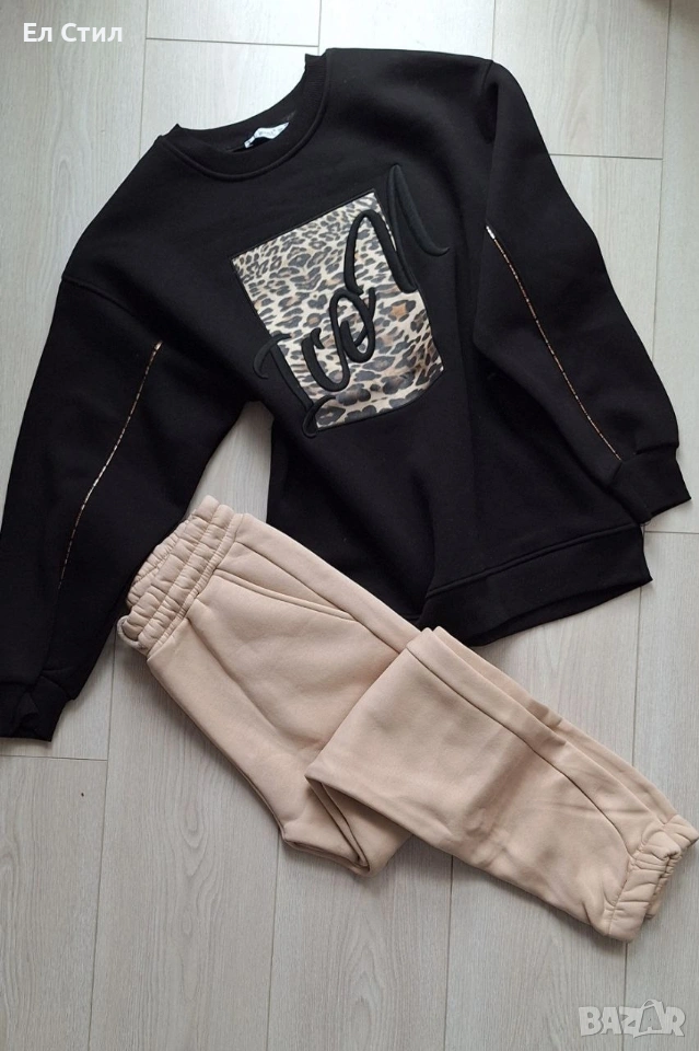 🌸Блуза вата Icon Черна С, снимка 1