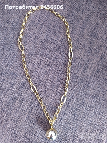 колие с топче от медицинска стомана , снимка 1