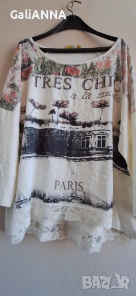 СТРАХОТНА ТУНИКА ЕФЕКТЕН ДЕСЕН 3XL-4XL, снимка 1