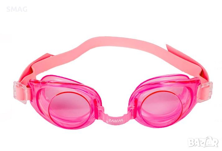 Морски силиконови очила за плуване розови 12+ години, снимка 1