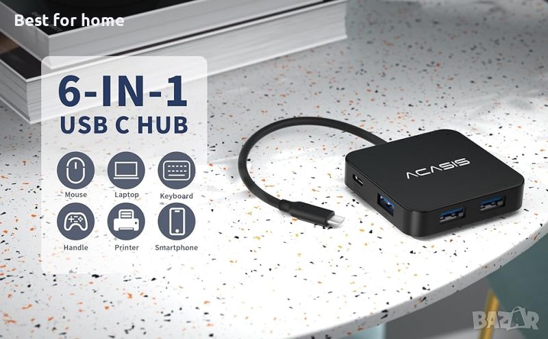 USB C хъб ACASIS 6 в 1, снимка 1