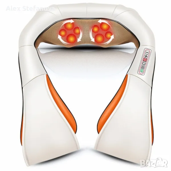 Шиацу 4D масажор за врат, гръб, плешки и рамене , снимка 1