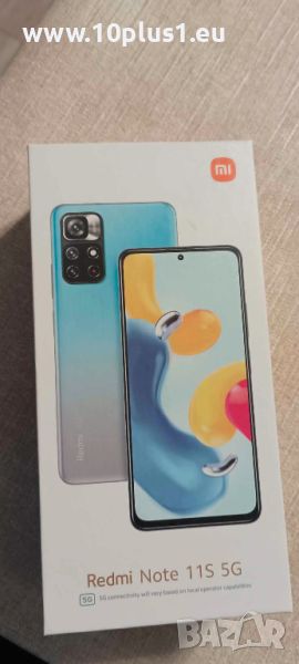 Смартфон Xiaomi Redmi Note 11S 5G, 4GB, 128GB, Midnight Black , снимка 1