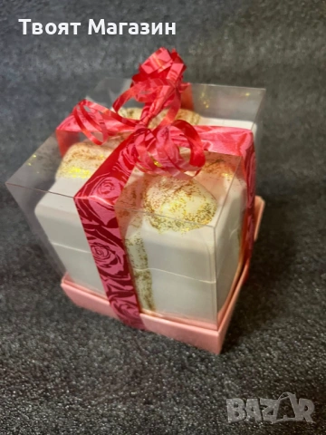 Ръчно изработен подарък за 8-ми март | Соева свещ в гипсово-керамична форма, снимка 3 - Подаръци за жени - 53105852