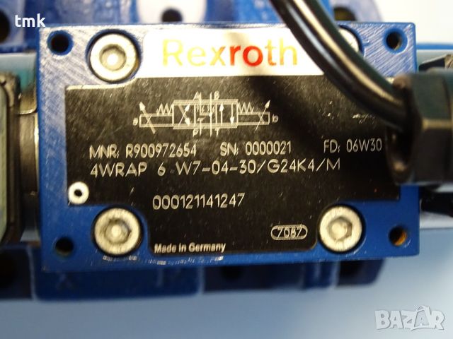 Хидравличен разпределител Rexroth 4WRKE 16 E200L-32/6EG24ETK31/A1D3M Control Valve, снимка 3 - Резервни части за машини - 46672907