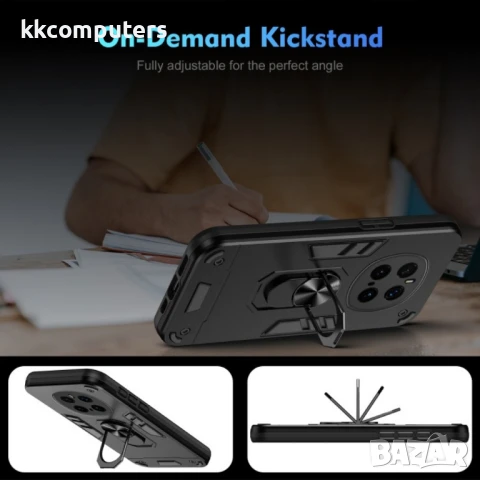 Honor Magic7 Pro 5G Удароустойчив Ring Holder Калъф и Протектор, снимка 7 - Калъфи, кейсове - 51366546