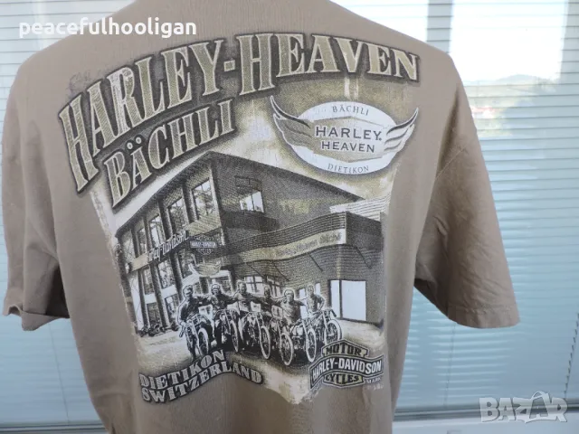 Harley Davidson Motorcycles Dietikon Harley-Heaven Bächli Switzerland T-Shirt L/XL  , снимка 10 - Тениски - 47092257