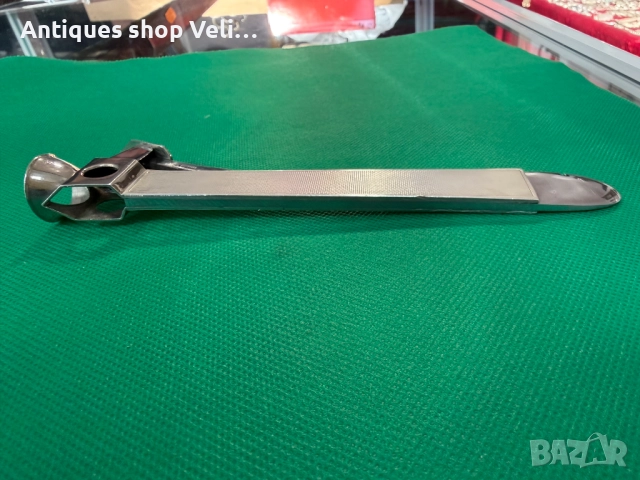 Сребърна резачка за пури/пърети №7745, снимка 4 - Други ценни предмети - 52814160