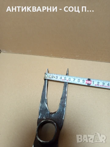 Соц Стара Ръчно Кована Мотичка Каластирка., снимка 12 - Антикварни и старинни предмети - 50660105