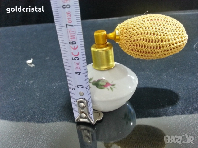 Стар немски порцелан шише за парфюм, снимка 5 - Антикварни и старинни предмети - 51636122