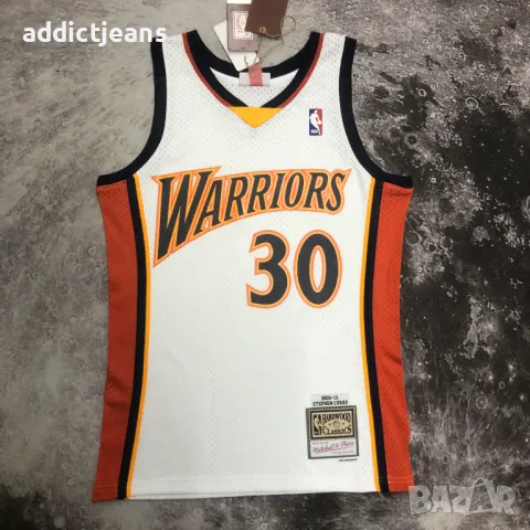 Мъжки потник Mitchell&Ness Stephen Curry Golden State Warriors season 2009 размер XL, снимка 13 - Спортни дрехи, екипи - 48621646