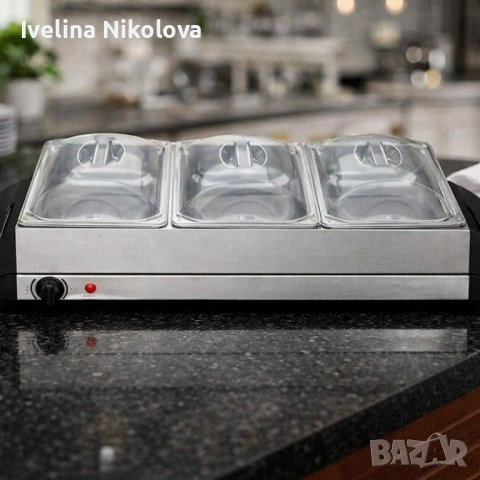 Електрически нагревател за бюфет 2 в 1 - винаги топла храна, снимка 4 - Други - 53645463
