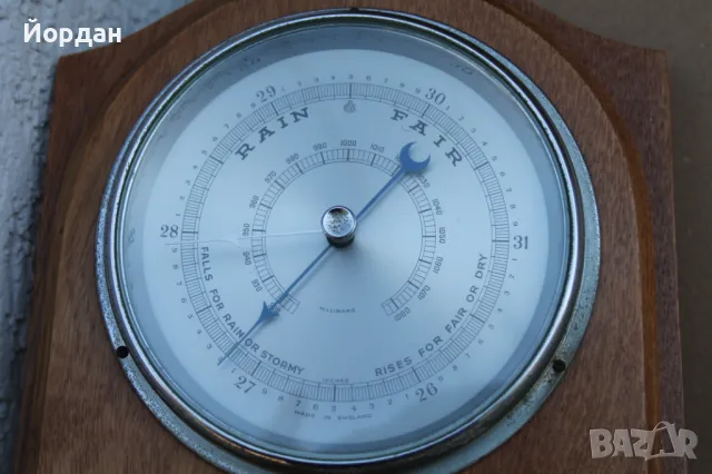 Стенен барометър с четки за обувки, снимка 2 - Колекции - 50047856