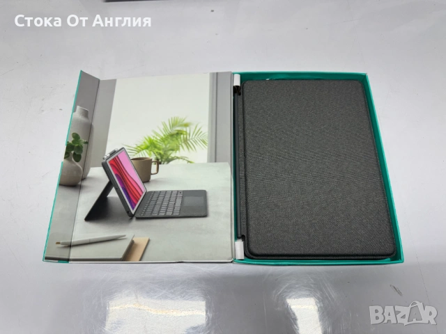 Kлавиатура - Logitech Combo Touch iPad 7 , iPad 8 , iPad 9 , снимка 5 - Клавиатури и мишки - 53825094