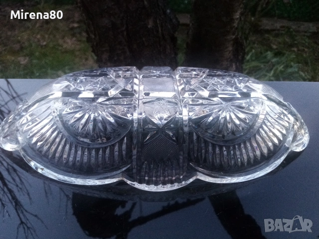 Голяма кристална гондола, снимка 6 - Чинии - 53739631