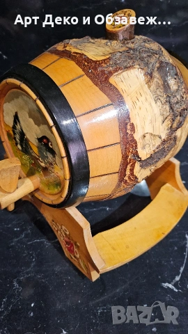 Дървено изрисувано буренце, снимка 9 - Декорация за дома - 53664234