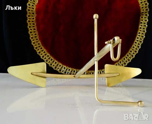 Бронзова морска котва 24 см. , снимка 5 - Антикварни и старинни предмети - 51595353