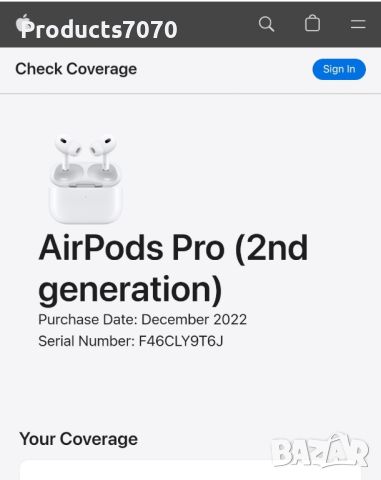 Слушалки Apple AirPods Pro 2, снимка 5 - Bluetooth слушалки - 46756985