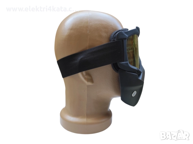 Ветроустойчиви очила с подвижна маска за лице (синя леща), снимка 7 - Аксесоари и консумативи - 52574307