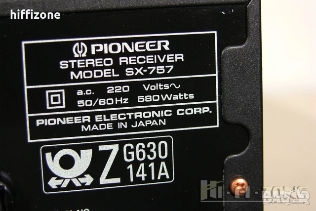 Ресивър    Pioneer sx-757 /2 , снимка 9 - Ресийвъри, усилватели, смесителни пултове - 54040556
