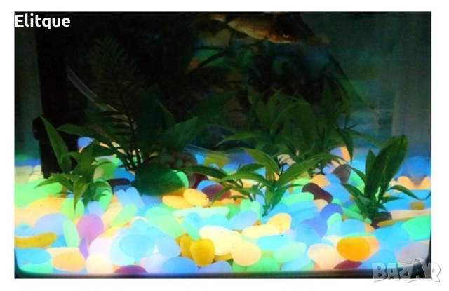 Малки цветни светещи в тъмното камъни за декорация, 50 броя в комплект, снимка 9 - Други стоки за дома - 52796059