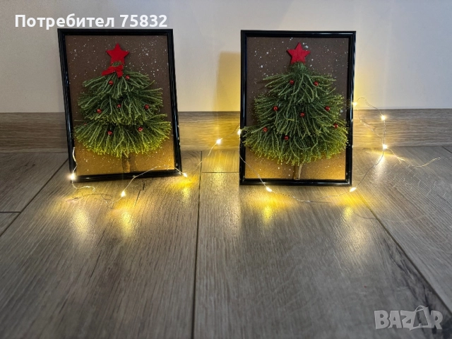🎄Коледни елхички в рамка🎄