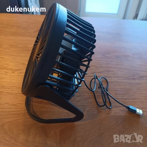 Настолен вентилатор USB, 2 скорости, 360° въртене, снимка 8 - Вентилатори - 52386699