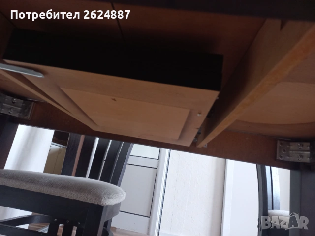 Трапезна масивна маса от дърво