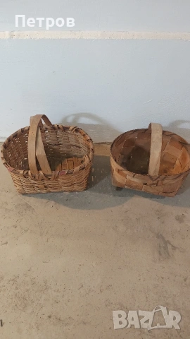 Продава плетени кошници, плетен панер от старо време., снимка 3 - Декорация за дома - 41775692