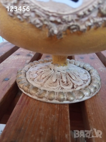 Ръчно декорирана стъклена чаша / кашпа – уникат, снимка 4 - Декорация за дома - 53199280