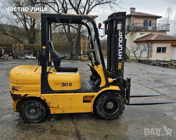 Мотокар Hyundai 3т дизел Isuzu мотор, снимка 2 - Индустриална техника - 53935135