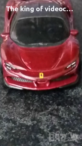 Метална количка Ferrari SF90 Stradale , снимка 5 - Коли, камиони, мотори, писти - 53224352