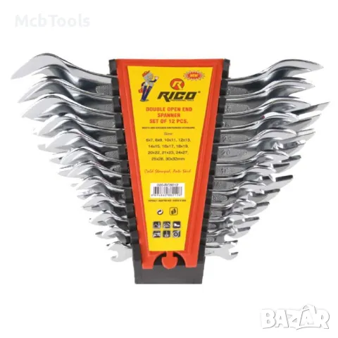 Комплект гаечни ключове 6 – 32 мм 12 части RICO