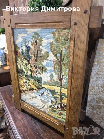 Гоблен "На реката" , снимка 2 - Гоблени - 50473249
