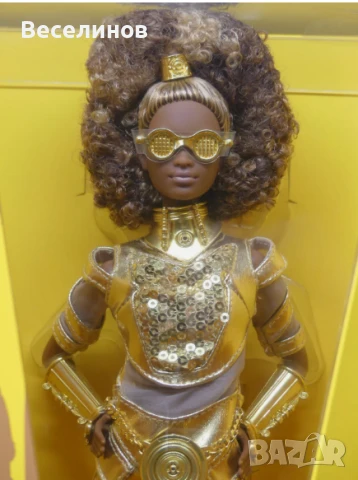 Две много редки лимитирани кукли Барби C-3PO C-3PO Puppe Doll и Stormtrooper (GLY29), снимка 8 - Кукли - 51194679