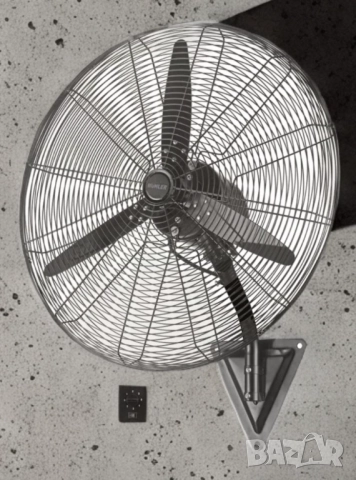 Вентилатор стенен 26''/30" Muhler, 160W, индустриален, снимка 5 - Друга електроника - 52059546
