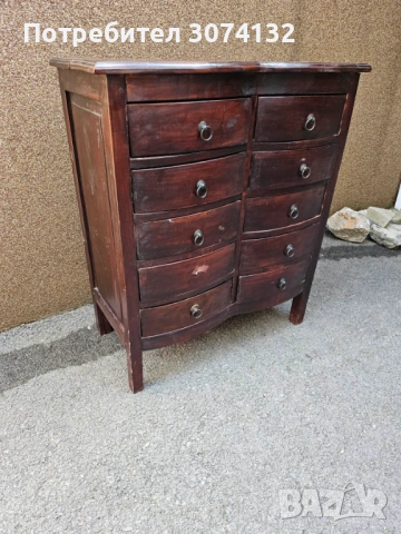 Голям скрин от тиково дърво, снимка 3 - Скринове - 53566300