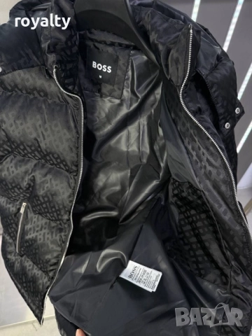 Boss Луксозно Черно Мъжко Яке , снимка 4 - Якета - 52063972
