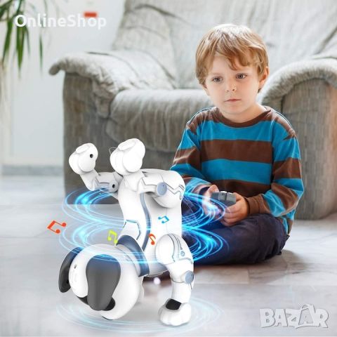 Куче робот, Дистанционно управление, Интерактивно, Бял / Син, снимка 7 - Музикални играчки - 45700302