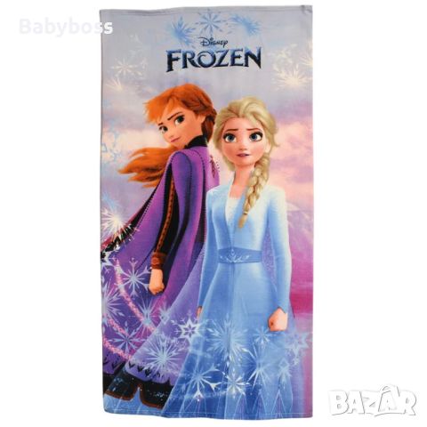 Плажна хавлия за момиче Disney Frozen, снимка 1 - Хавлии и халати - 46110936